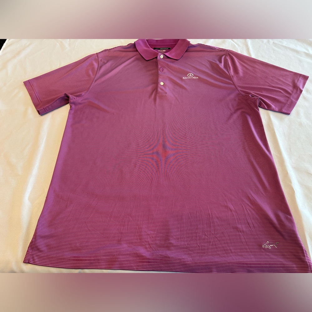 Greg Norman Collection Men’s Barton Creek Magenta Golf Shirt Size XL/TG
